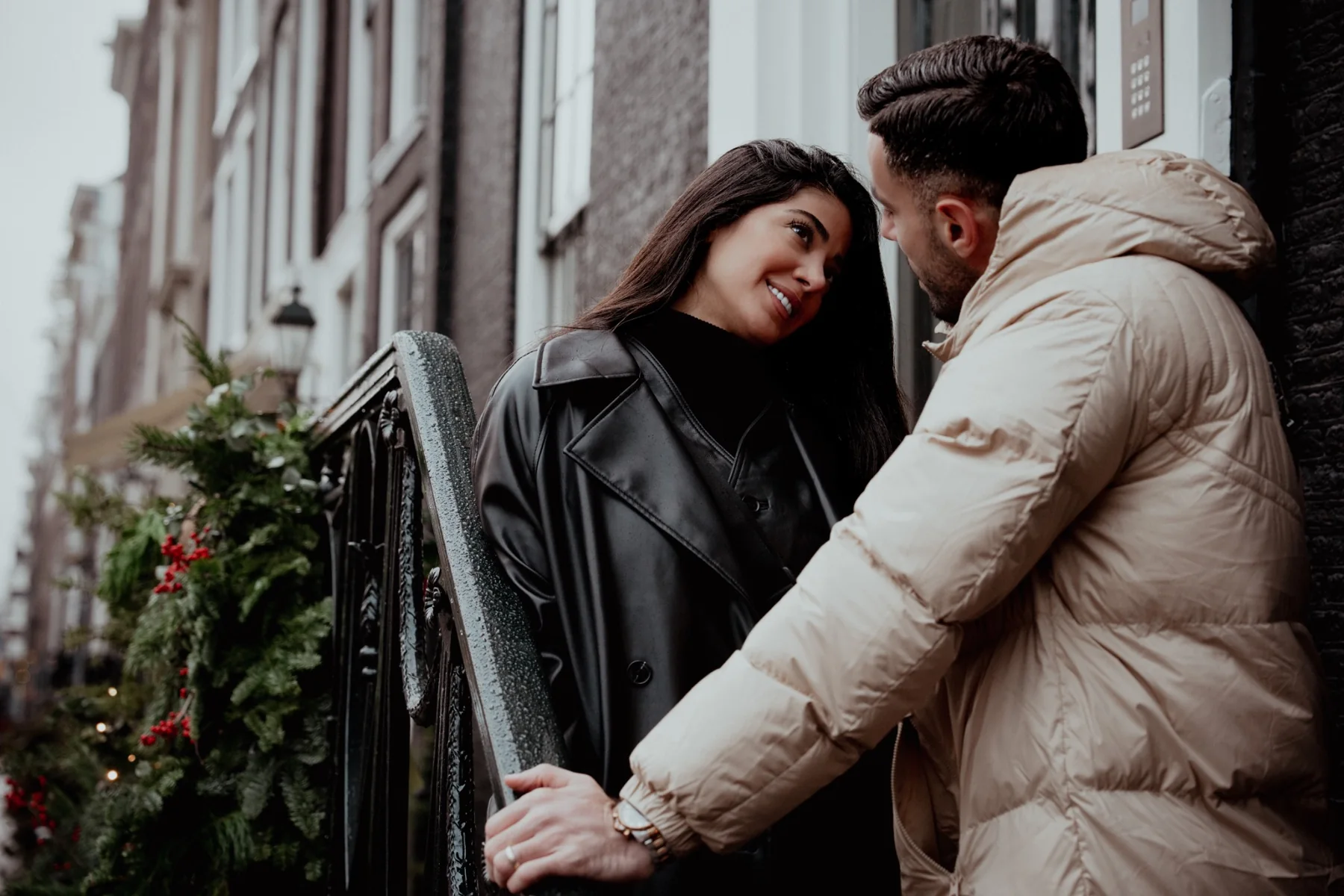 Urban couple portrait